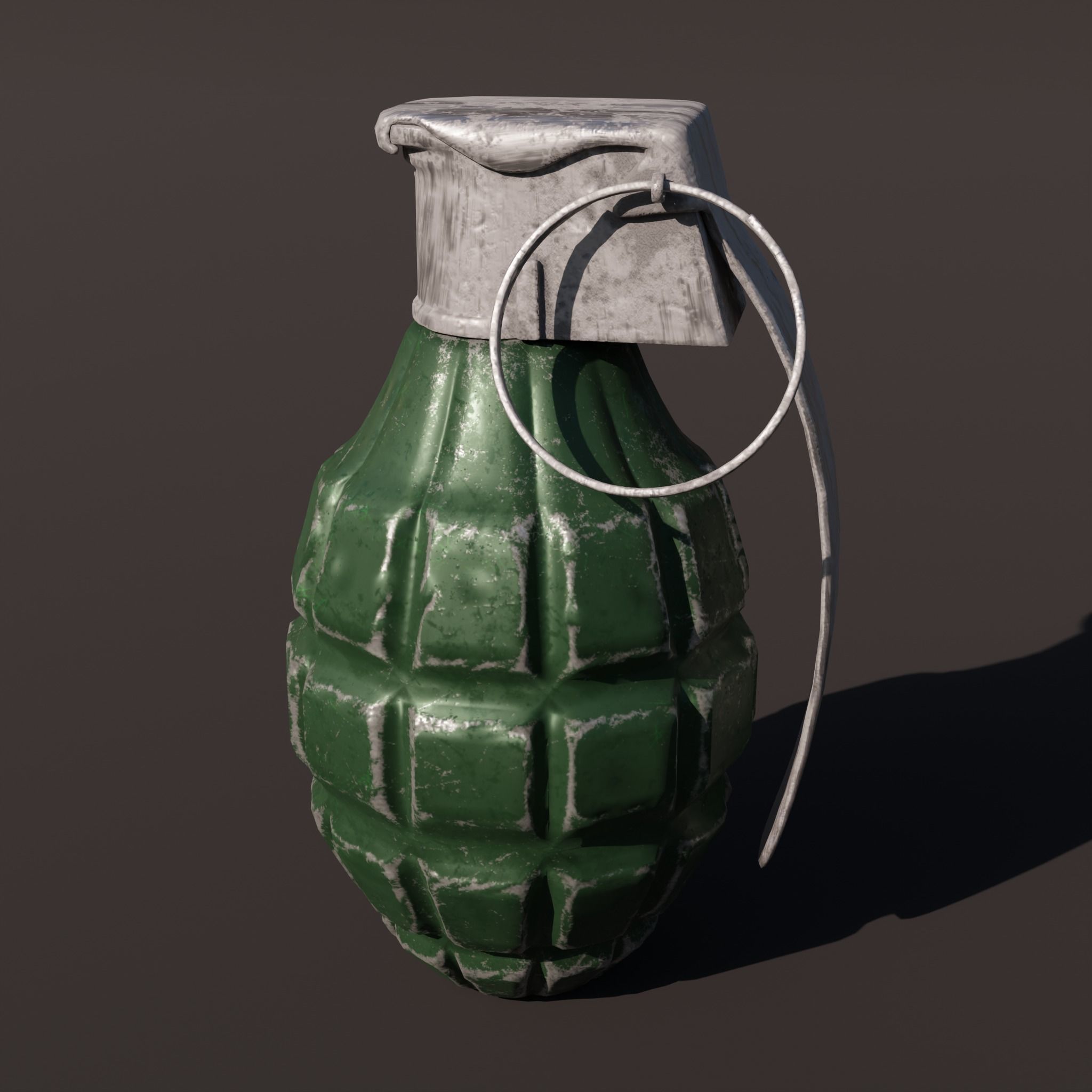 Hand grenade Low-poly 3D model_8