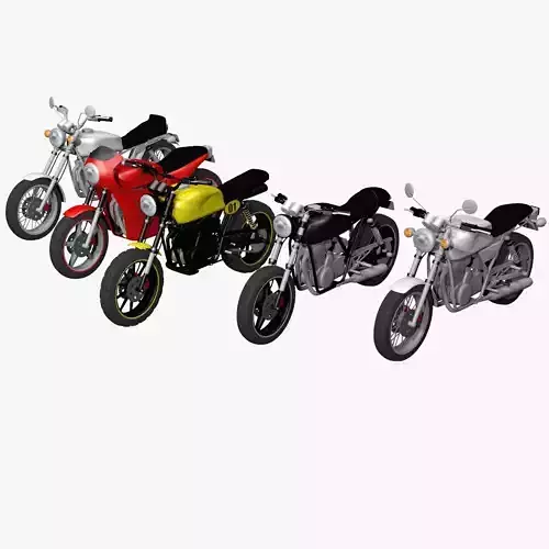 Classic Motorcycle Collection 3D model
