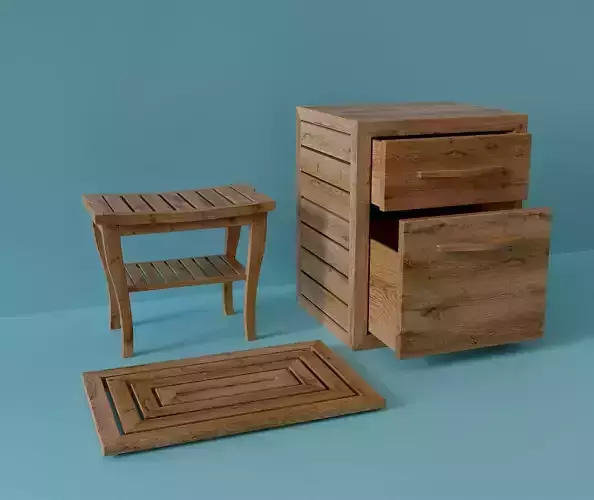 Shower furniture set