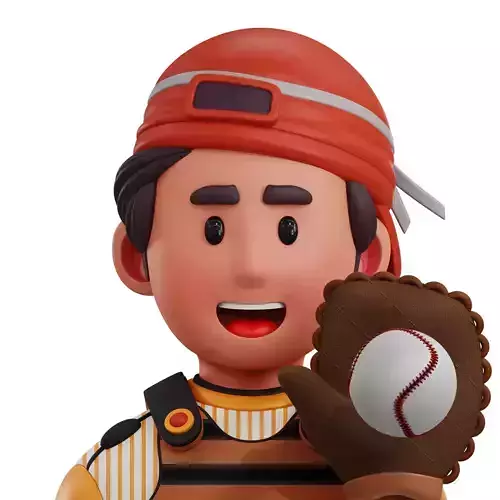Catcher Player Avatar 3D Icon