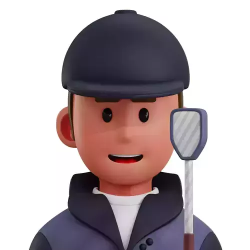 Horseman Player Avatar 3D Icon