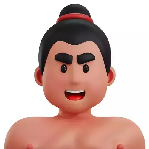 Sumo Player Avatar 3D Icon