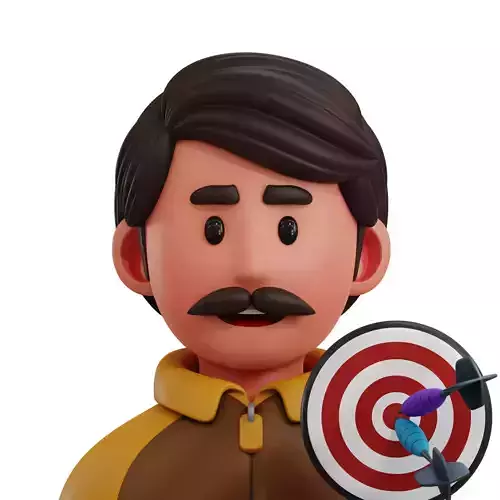 Dart Player Avatar 3D Icon