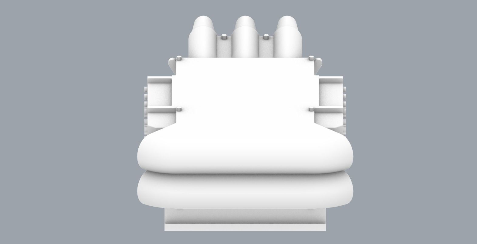 BAE Systems Shield MK2 Decoy Launchers Low-poly 3D model_6
