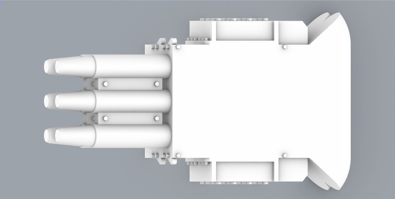 BAE Systems Shield MK2 Decoy Launchers Low-poly 3D model_1
