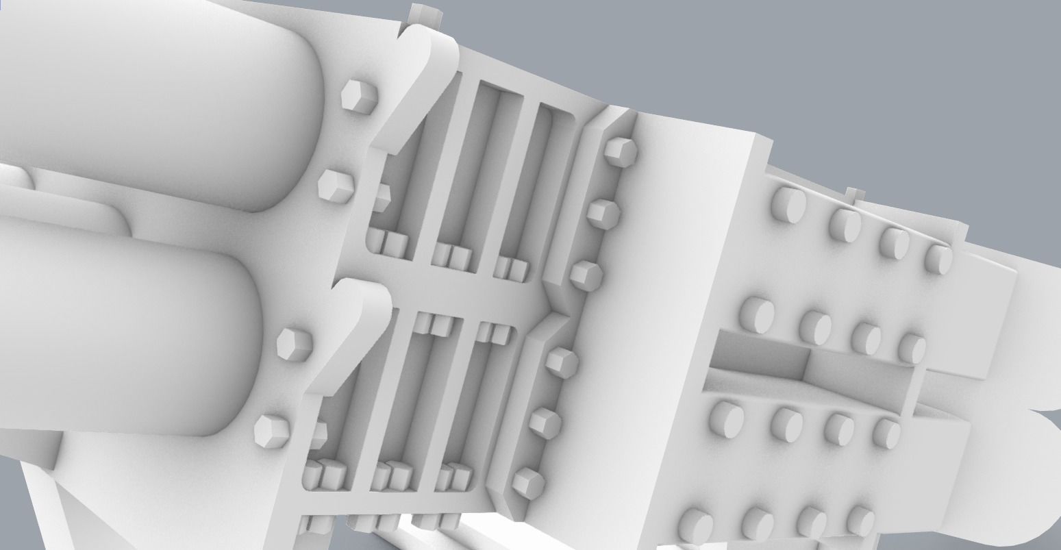 BAE Systems Shield MK2 Decoy Launchers Low-poly 3D model_9