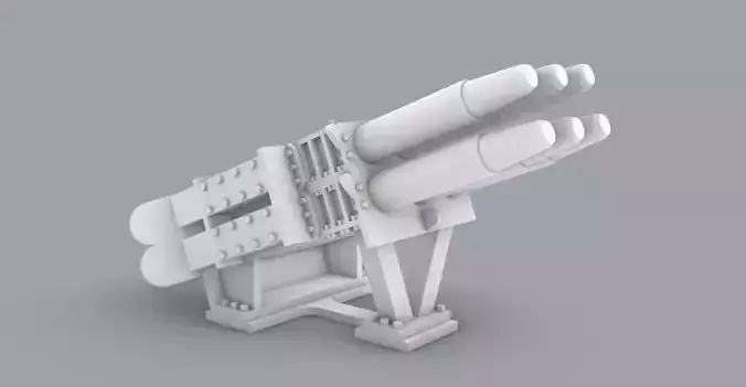 BAE Systems Shield MK2 Decoy Launchers Low-poly 3D model BAE Systems Shield MK2 Decoy Launchers Low-poly 3D model