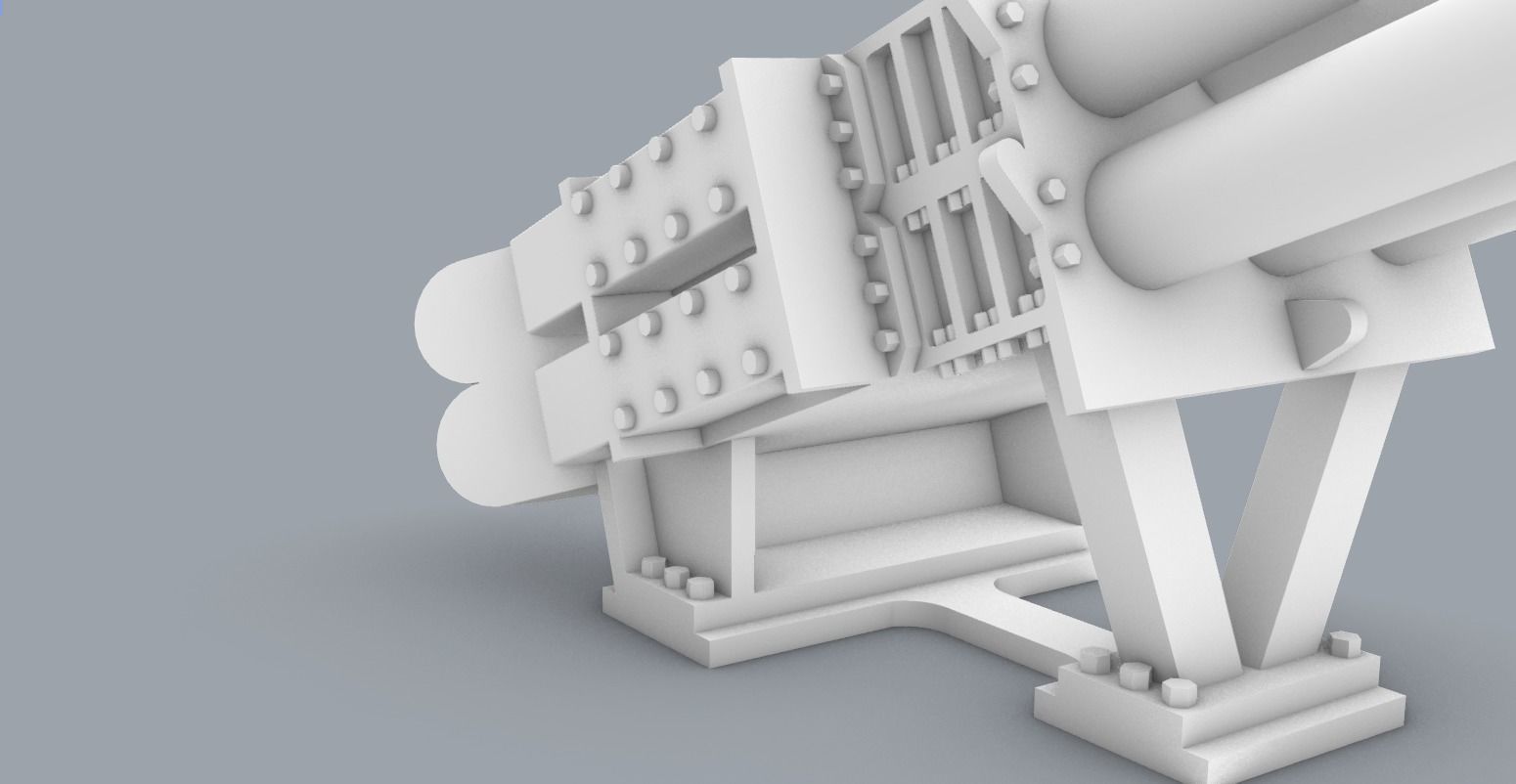 BAE Systems Shield MK2 Decoy Launchers Low-poly 3D model_3