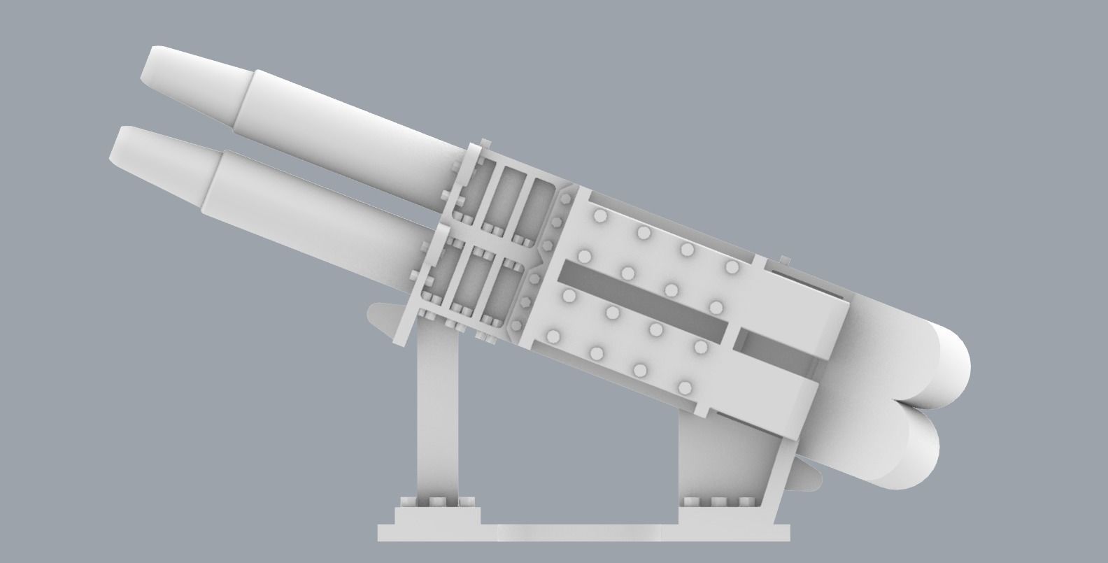 BAE Systems Shield MK2 Decoy Launchers Low-poly 3D model_5