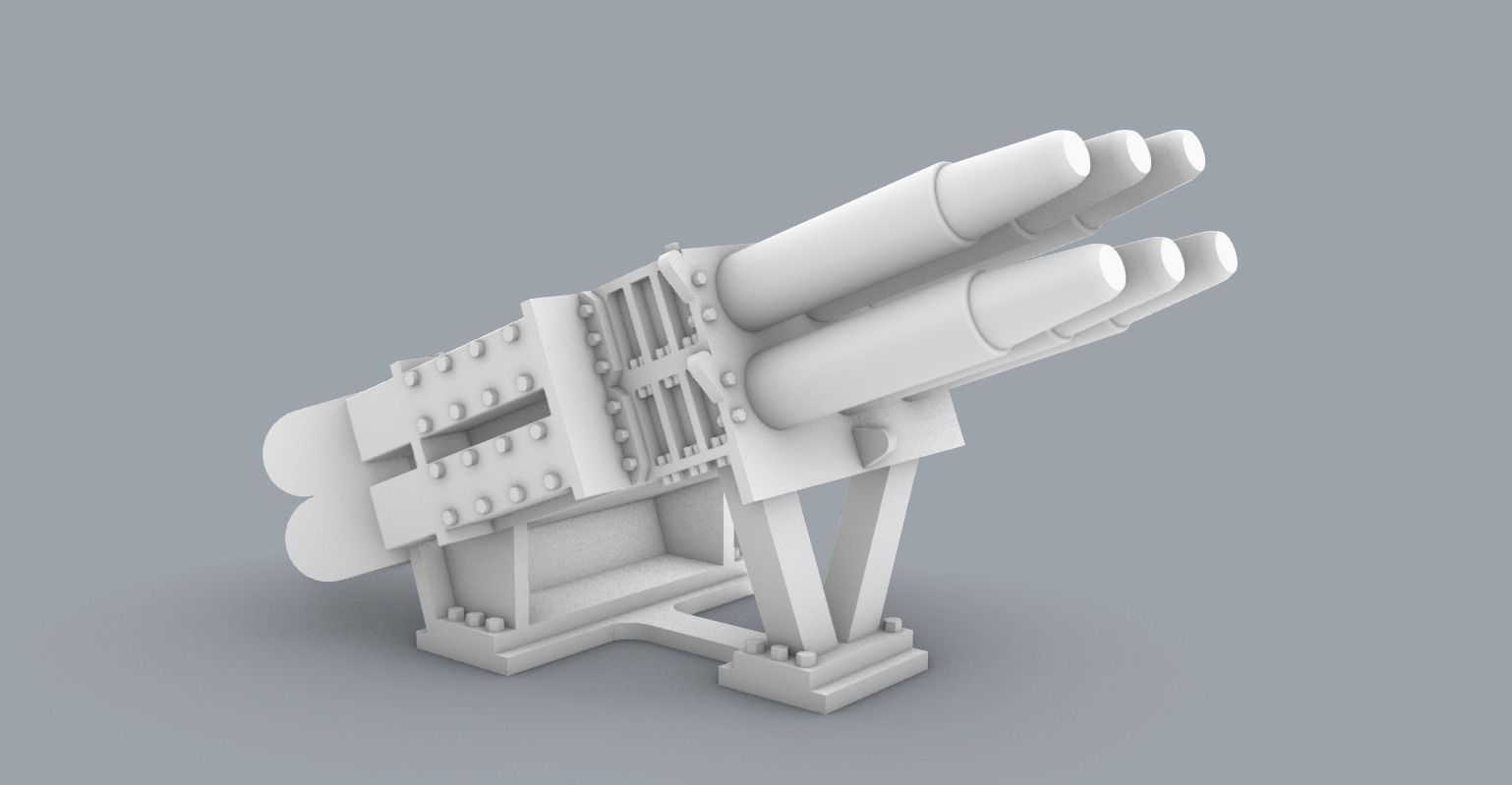 PM Bae Systems Shield MK2 Decoy Launchers 3D model 3D printable | CGTrader