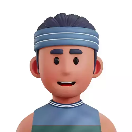 Running Player Avatar 3D Icon