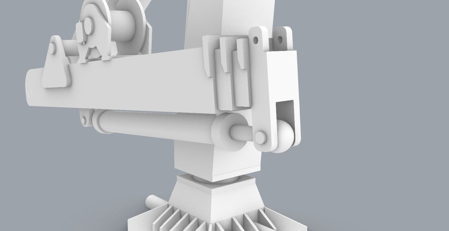 Palfinger Loading Crane Low-poly 3D model_1