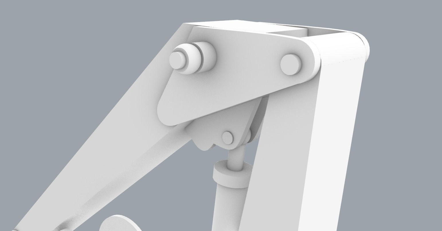 Palfinger Loading Crane Low-poly 3D model_11