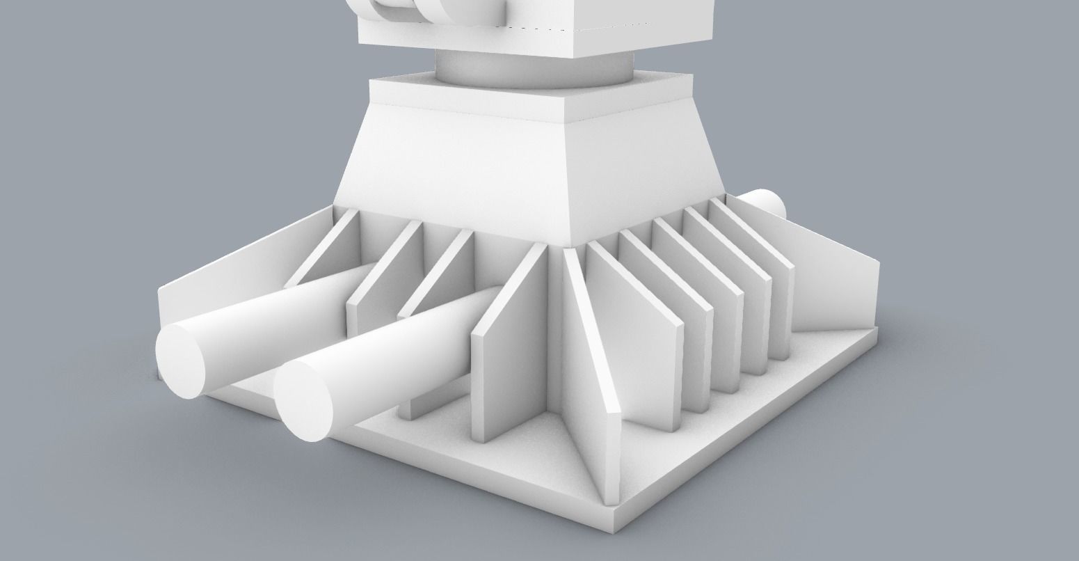 Palfinger Loading Crane Low-poly 3D model_5