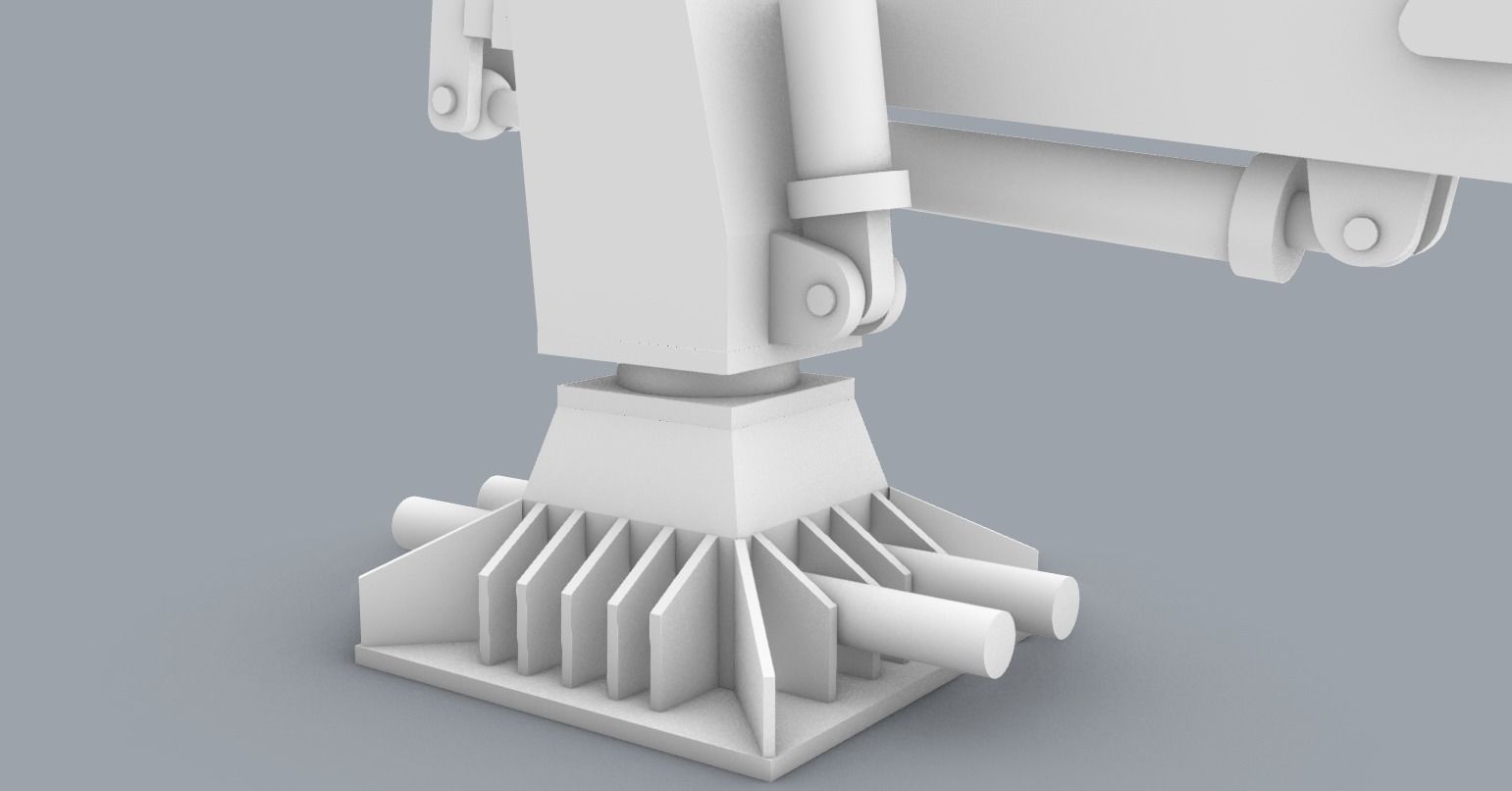 Palfinger Loading Crane Low-poly 3D model_8