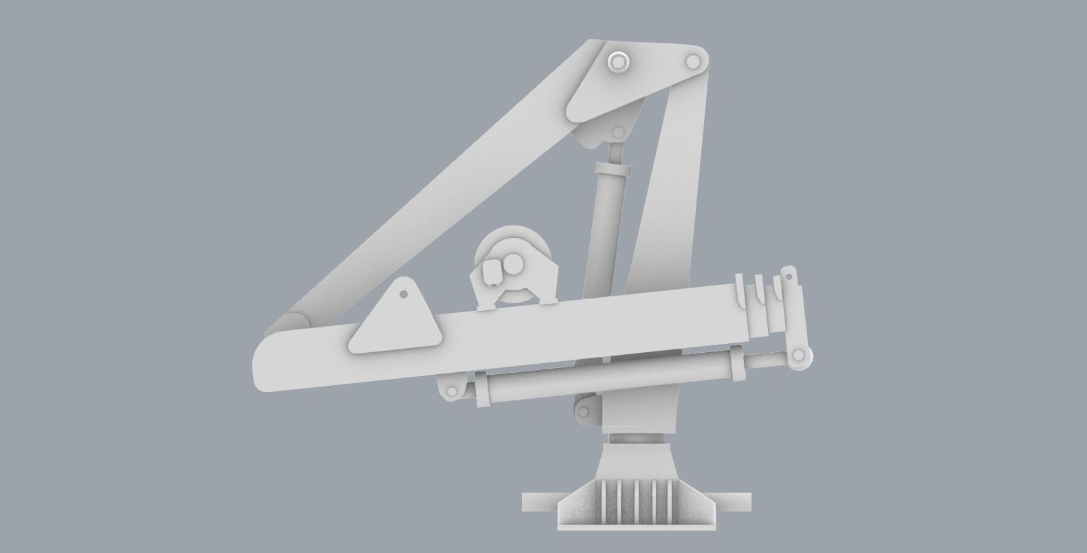 Palfinger Loading Crane Low-poly 3D model_6
