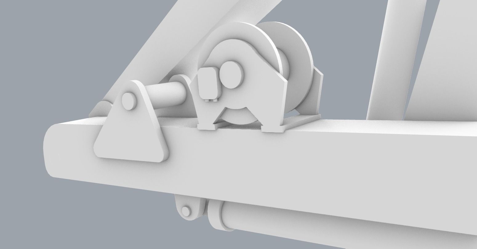 Palfinger Loading Crane Low-poly 3D model_9