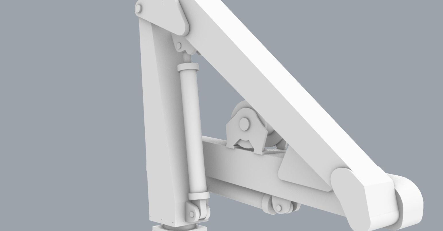 Palfinger Loading Crane Low-poly 3D model_2