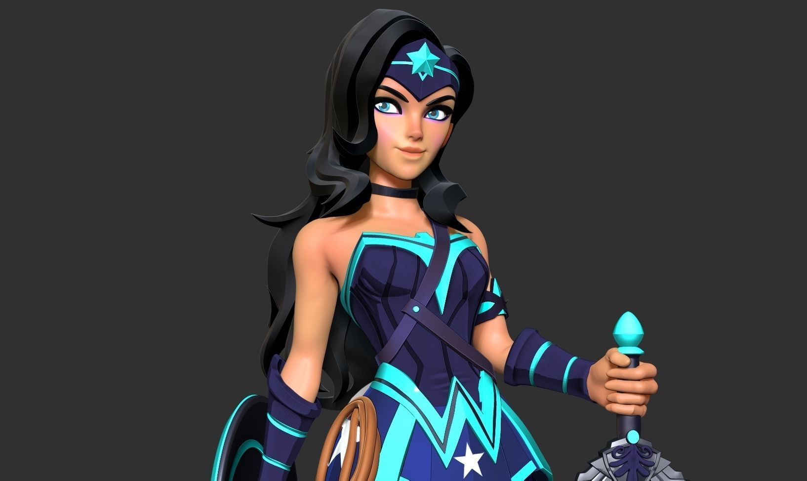 Wonder Woman - MultiVersus Fanart 3D print model_6