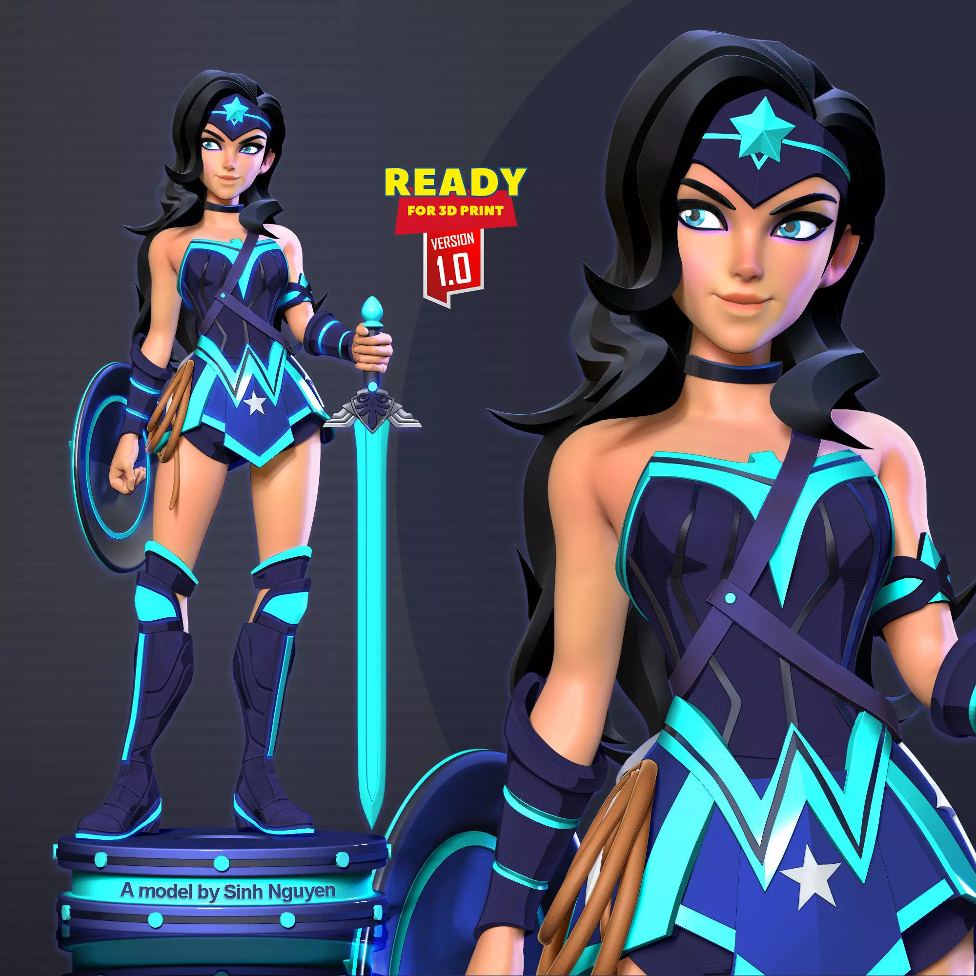 Wonder Woman - MultiVersus Fanart 3D print model_0