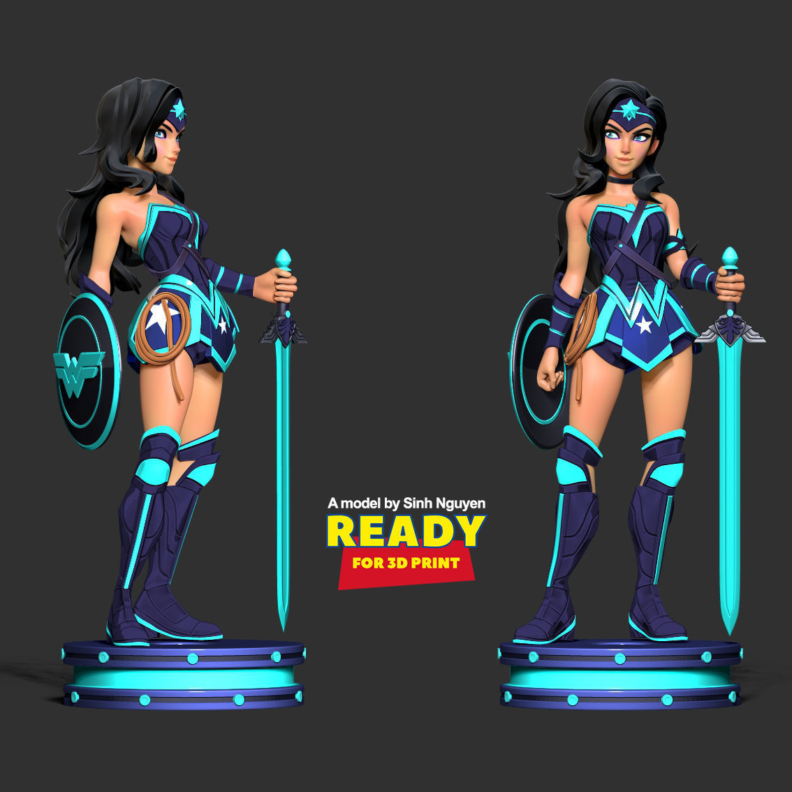 Wonder Woman - MultiVersus Fanart 3D print model_3