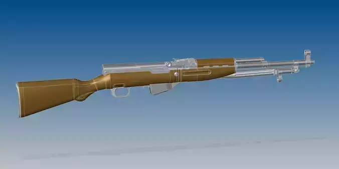 Soviet SKS 3D model