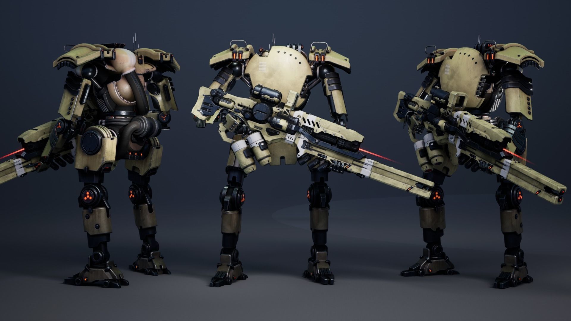 Super Bot pack Vol2 3D Model Collection _22