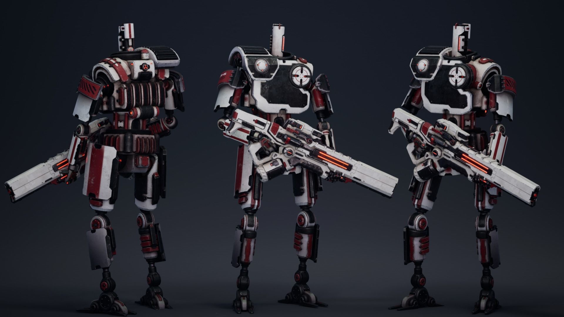 Super Bot pack Vol2 3D Model Collection _24