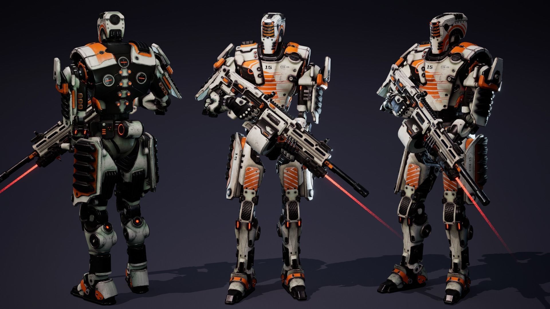 Super Bot pack Vol2 3D Model Collection _18