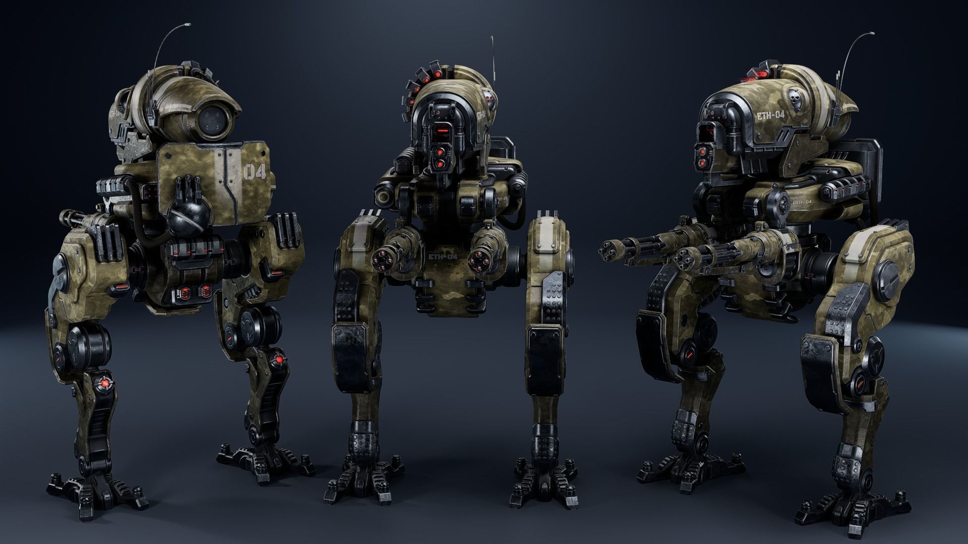 Super Bot pack Vol2 3D Model Collection _11