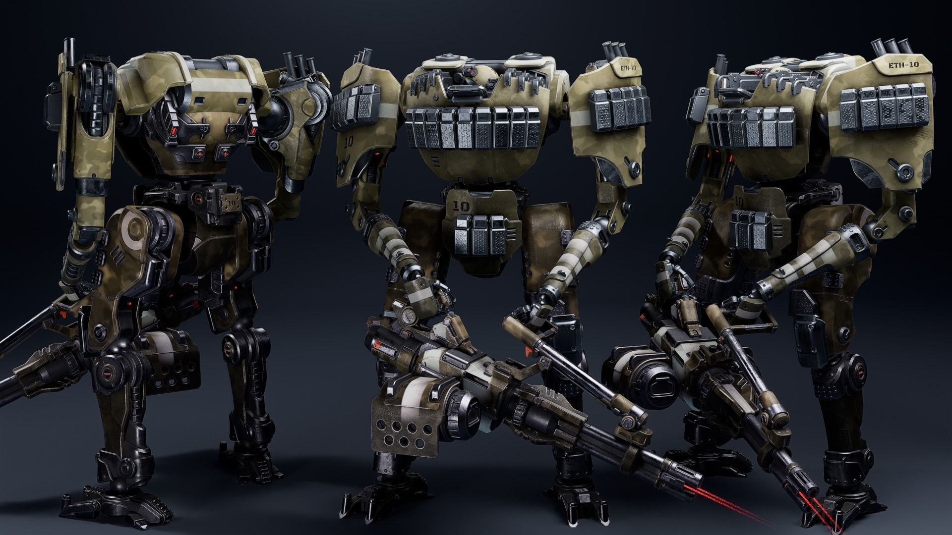 Super Bot pack Vol2 3D Model Collection _14