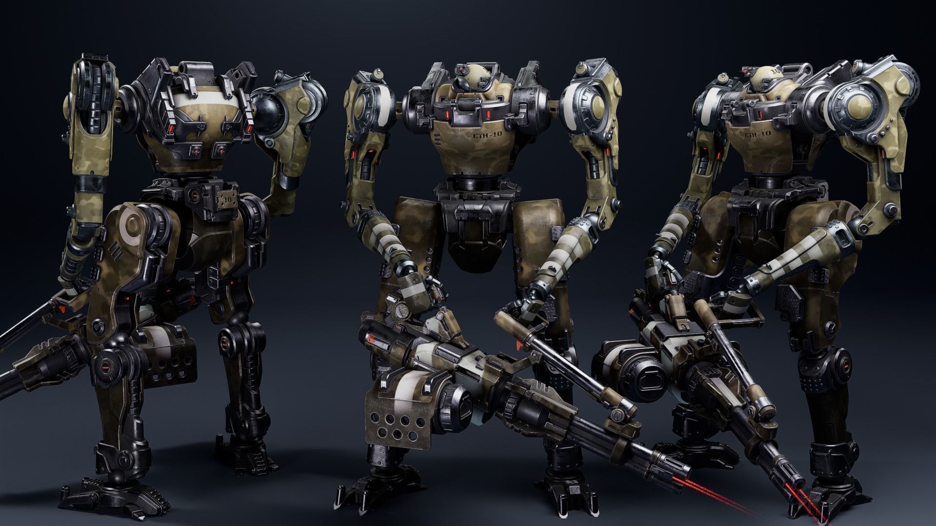 Super Bot pack Vol2 3D Model Collection _13