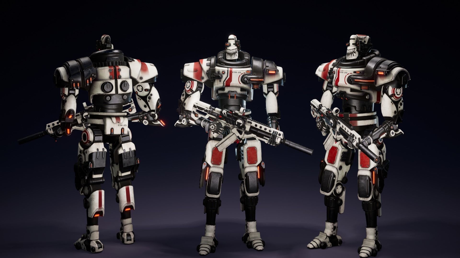 Super Bot pack Vol2 3D Model Collection _16