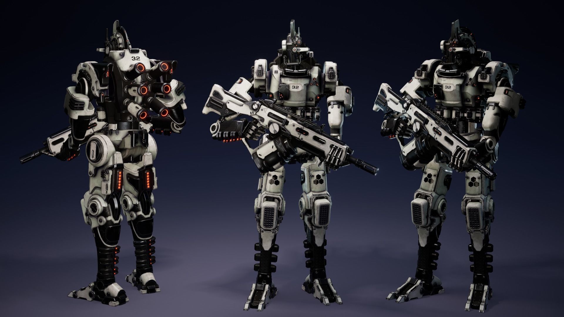 Super Bot pack Vol2 3D Model Collection _17