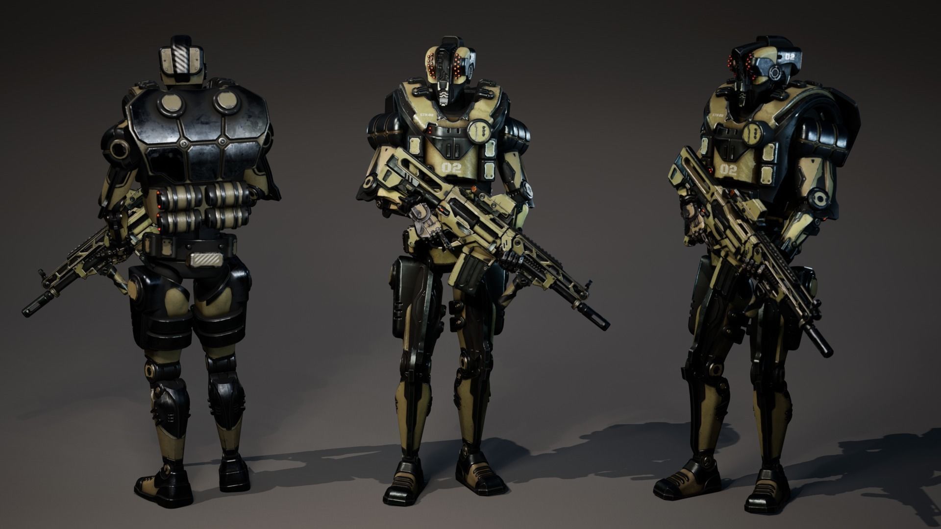 Super Bot pack Vol2 3D Model Collection _20