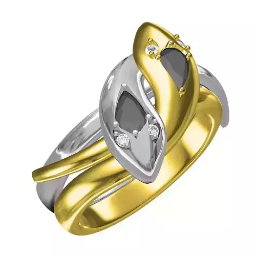Snake Diamond Ring