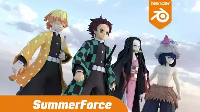 Demon Slayer 3D Model Collection