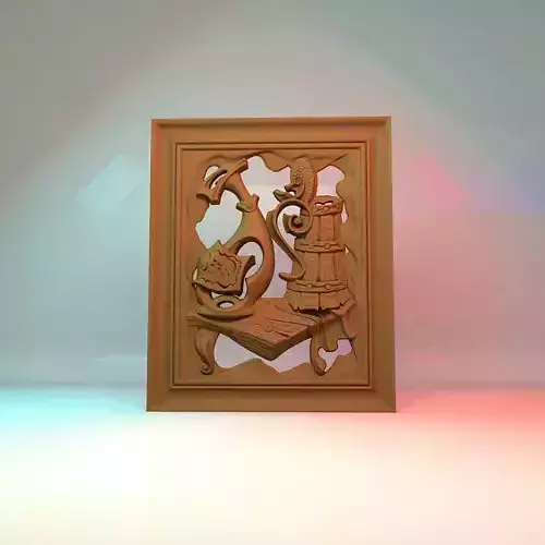 Art picture 3D STL Model for Cnc users 3D print model