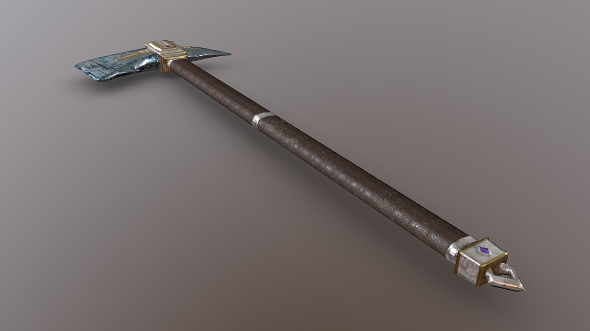 Axe - Mithril Low-poly 3D model_4