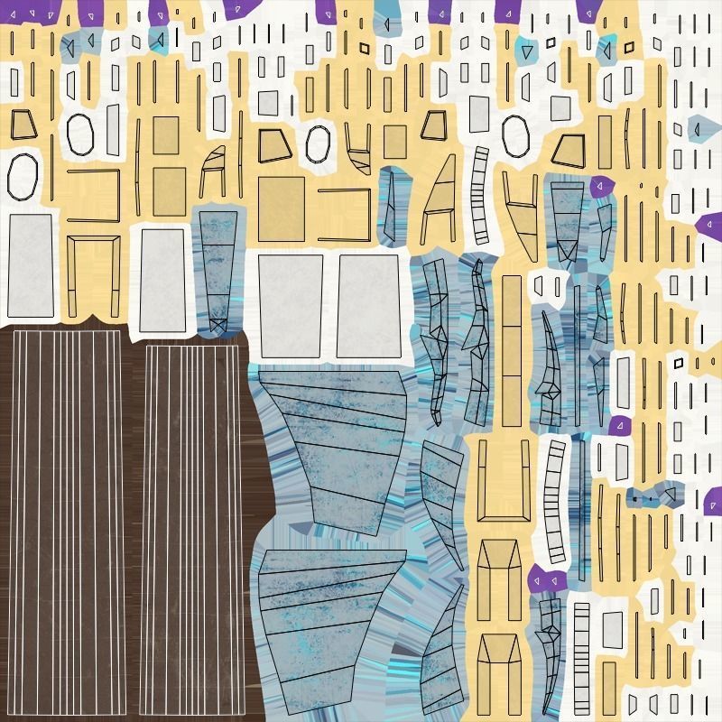 Axe - Mithril Low-poly 3D model_6