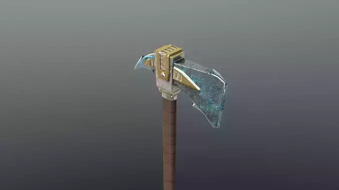 Axe - Mithril Low-poly 3D model