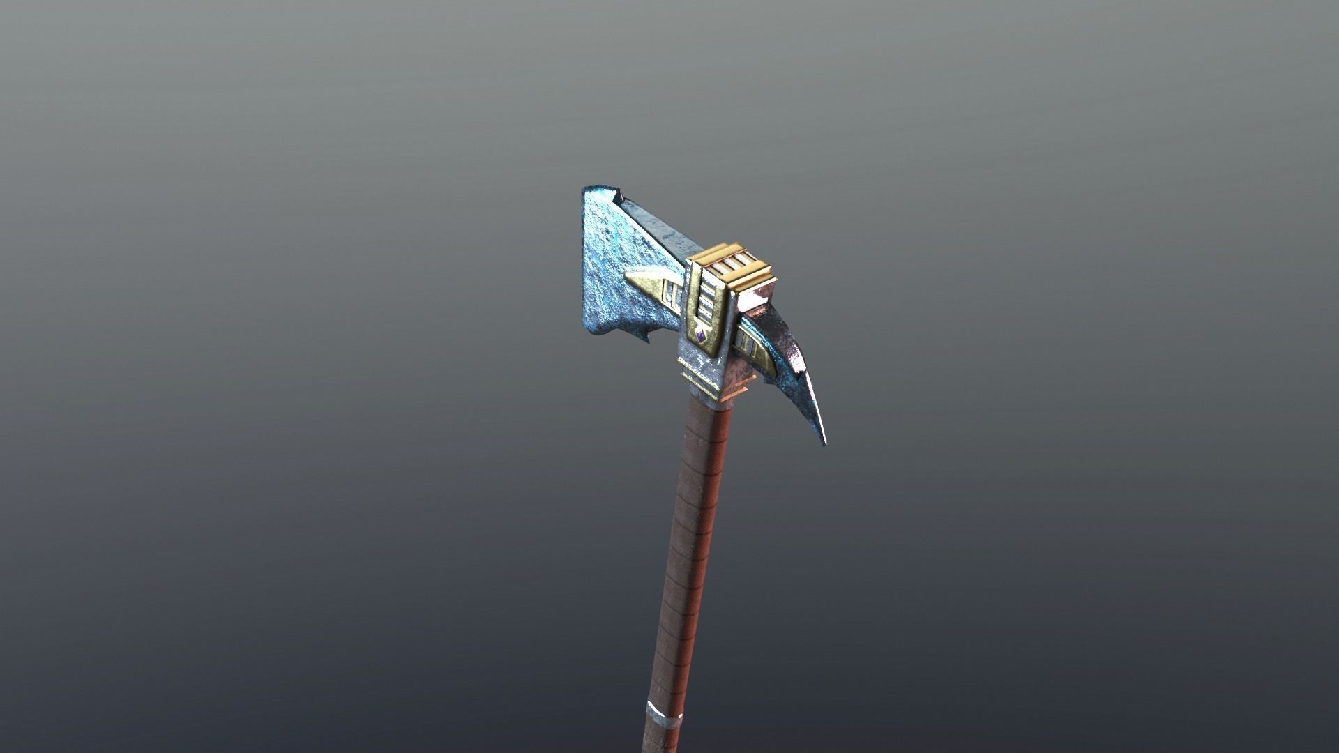 Axe - Mithril Low-poly 3D model_2