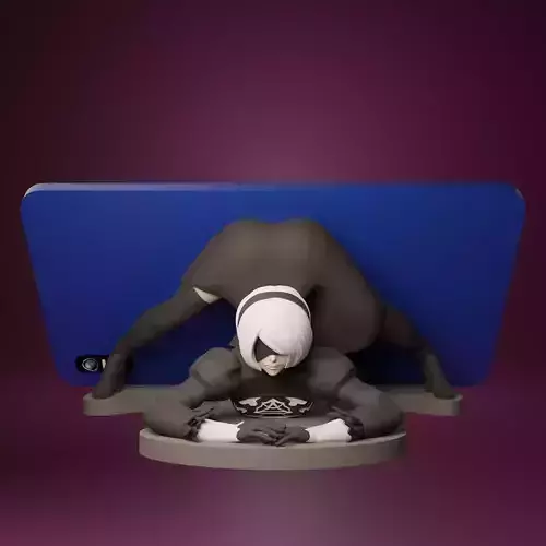 2B NIER AUTOMATA PHONE HOLDER 2 VERSIONS 3D print model