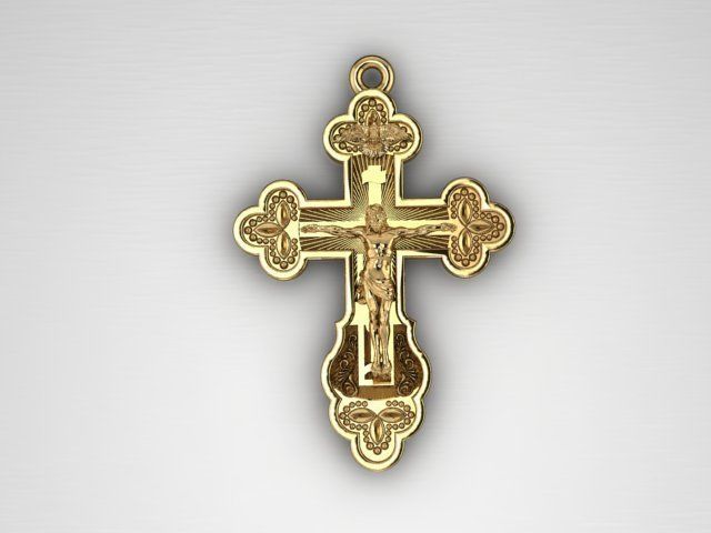 Cross Jesus 3D print model_1