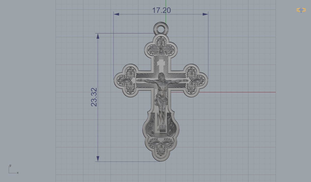 Cross Jesus 3D print model_6