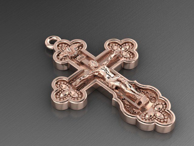 Cross Jesus 3D print model_4