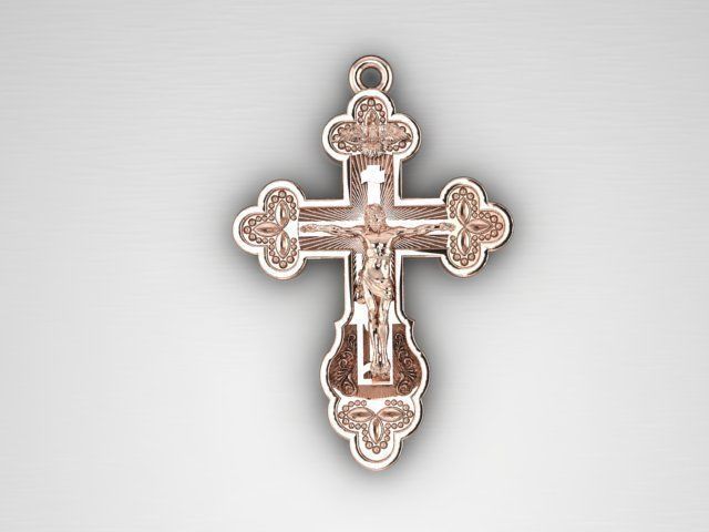 Cross Jesus 3D print model_5