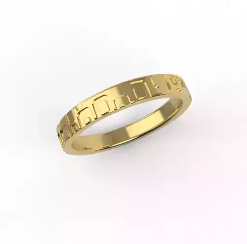 230513 R ring with QUAD pattern