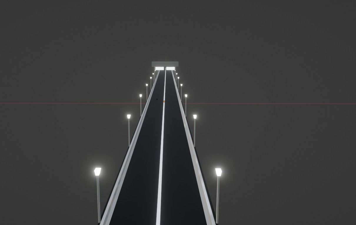 Drag strip 3D model_3