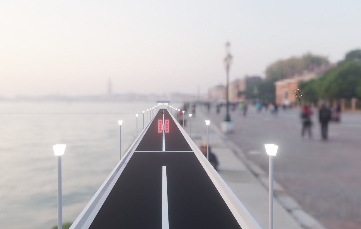 Drag strip 3D model_6